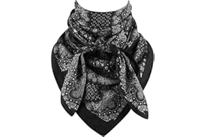 GERINLY 43 Inch Wild Rag Extra Large, Oversize Western Scarf Bandana, XL Cowboy Scarf Shawl Men Women