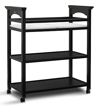 Graco Lauren Changing Table With Water Resistant Change Pad And Safety Strap Black Multi Open