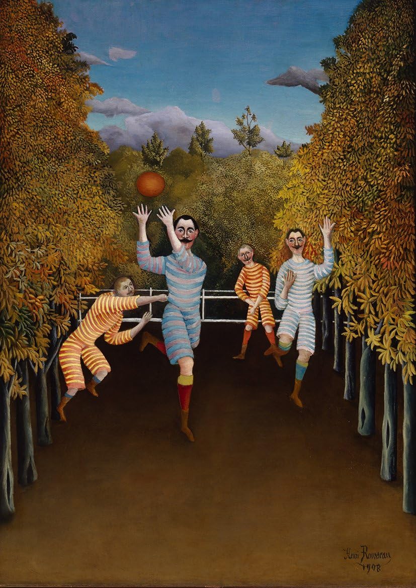 Henri Rousseau: The Football Players. Sporting Fine Art Print/Poster. Size A4 (29.7cm x 21cm)