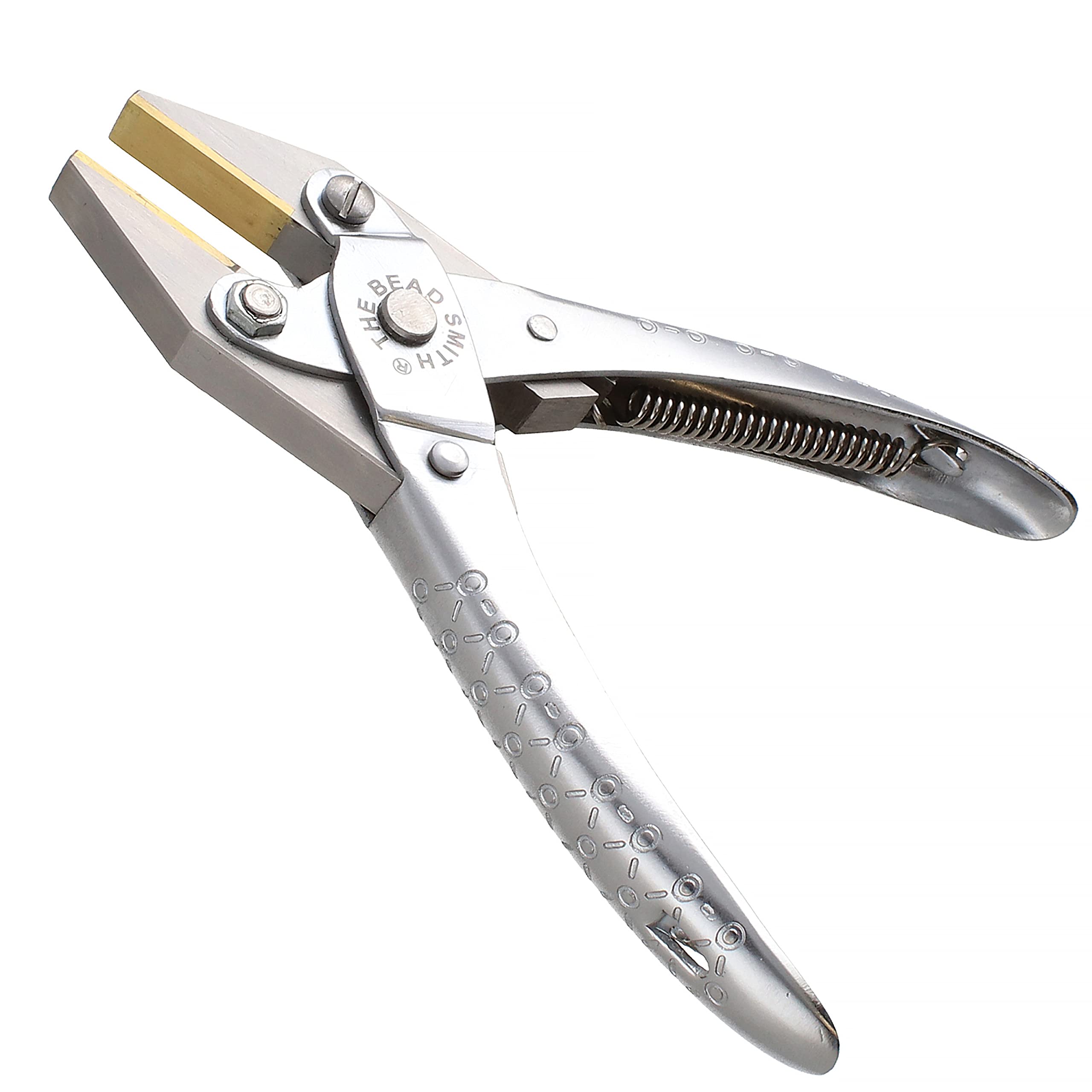 The Beadsmith Flat Nose Parallel Plier - 5.5 inches (140mm), Steel Tool for Jewelry Making, with Spring