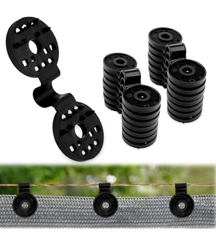 Heavy Duty Adjustable Plastic Lock Grip Clips For Tarps & Shade Cloth - Reusable, Waterproof, USA