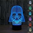 3D Star Wars Darth Vader LED Light Table Lamp Night Light Kids Room Bedroom Gift