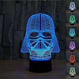 3D Star Wars Darth Vader LED Light Table Lamp Night Light Kids Room Bedroom Gift