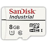 SanDisk Industrial MLC MicroSD SDHC UHS-I Class 10 SDSDQAF3-008G-I with SanDisk Adapter (8GB)