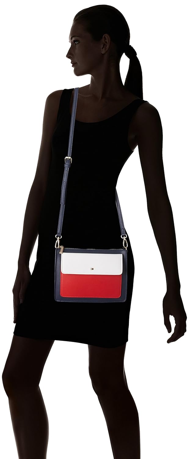 tommy hilfiger fashion plus women's satchel (navy) ()
