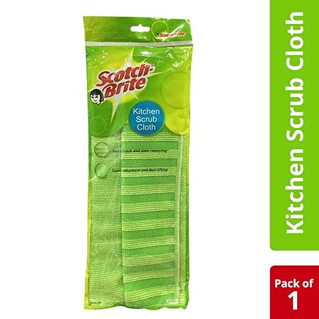 Scotch-Brite Kitchen Scrub Cloth (Pack of 1)(Color May Vary)