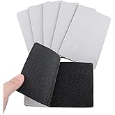 OXGSP 4x6 inch 12 Sets Hook and Loop Tape with Adhesive Strips ,Mounting Tape Heavy Duty Adhesion Picture Hanging Strips, for Home and Office Use,Black