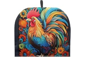 ZUXONGSY Rooster Tea Cozy for Teapot Insulated Sunflower Tea Pot with Warmer Kitchen Home Decorative Oil Painting Tea Pot Cover Thick