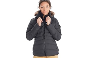 MARMOT Women's Ithaca Jacket - 700-Fill Down-Insulated, Water-Resistant Coat with Zip-Off Hood and Removable Fur Ruff