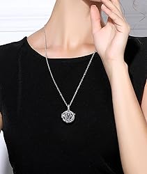 INFUSEU Essential Oil Diffuser Necklace for Women