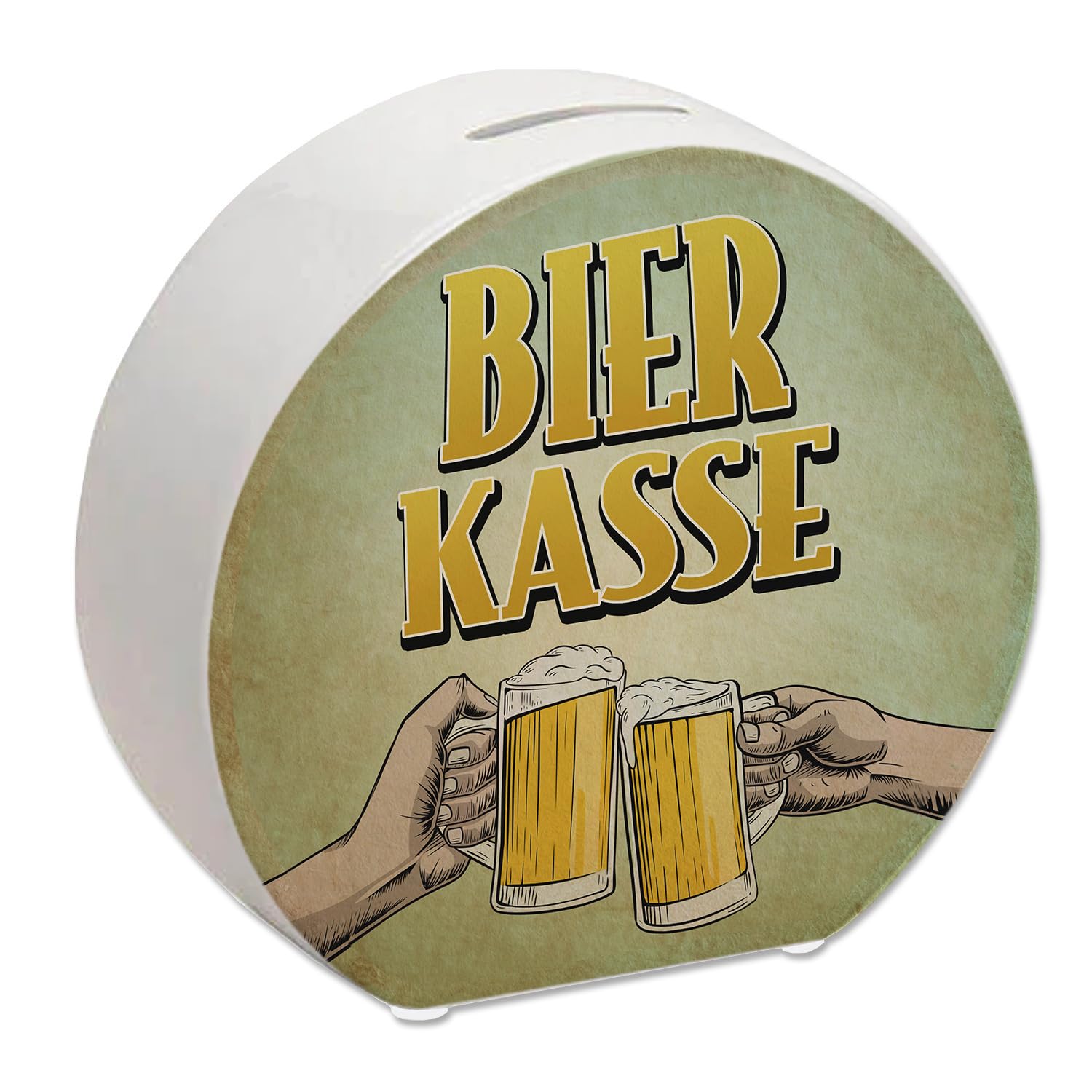 speecheese Beer cash register money box with cool retro motif – cheering beer mugs for the home bar or the next party with friends who forget to pay so that you don't have to spend any more