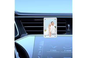 2Pcs Car Photo Holders Picture Frame Clip Magnetic Acrylic Display Horizontal Vertical Automotive Interior Accessories Size 3