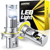 AUXITO H13 Bulb-44000 Lumen 6500K White, OEM Mini Size, Pack of 2 | Easy Plug &amp; Play Installation, Halogen Fog Light Replacement, Error-Free CANBUS System