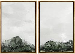 MUDECOR Framed Wall Art Print Set Green and Gray