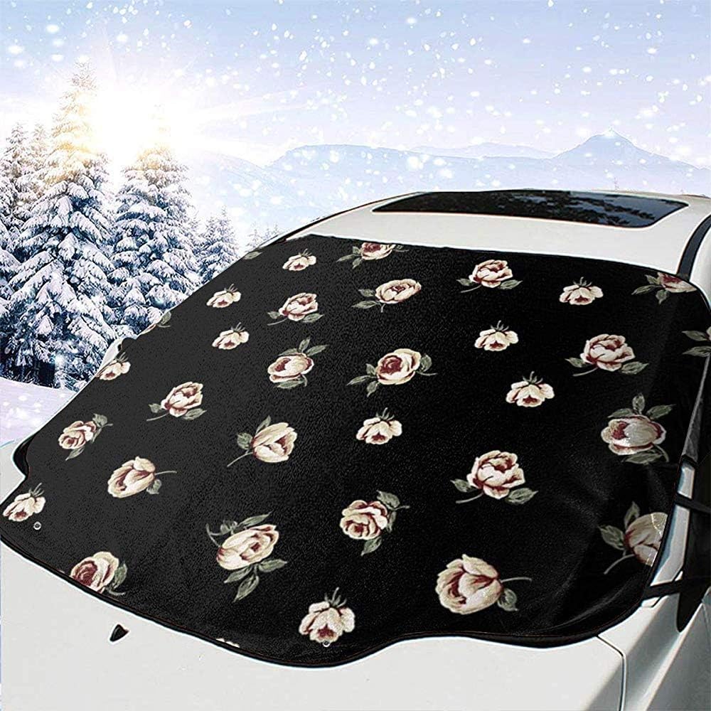 Alice Eva Flower Car Windshield Sun Shade Cover Front Water Sunlight Snow Cover