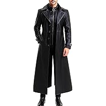 SpazeUp Vintage Gaming Trench Coat Men - Halloween Cosplay
