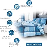 GC GAVENO CAVAILIA Checkered Duvet Cover Set Double Bluish Polycotton view 4