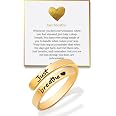 Personalized Stainless Steel Spinner Ring – 6mm Wide, Inspirational Engraved Message, Gift For Graduation Or Birthday