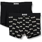 BOSS Men's 2 Pack Bold Logo and Solid Trunk Gift Set