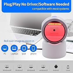 1D 2D QR Omnidirectional Hands-Free Automatic