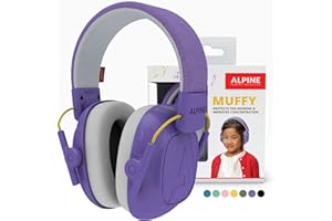 Alpine Muffy - Noise Cancelling Headphones for Kids - CE & ANSI Certified - Earmuffs for Autism - Kids Ear Protection for Sen