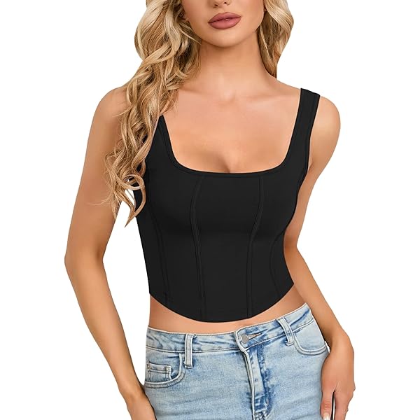 トップス S layered camisole 1 XZXTOGO Lace Camisole Tops for Women Sleeveless Ribbed Spaghetti