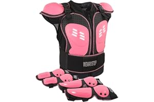 WEWAYSTEP Kids Motorcycle Armor Gear Body Armor Vest Suit Chest Back Spine Protector Motocross Dirt Bike Protective Gear with Elbow Knee Protector Pads for MTV ATV Cycling Skateboard Off-Road Racing Skiing