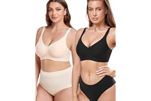 Gailife Comfortable Bra for Women Wireless Bras Seamless No Underwire Supportive Full Coverage Regular and Plus Size