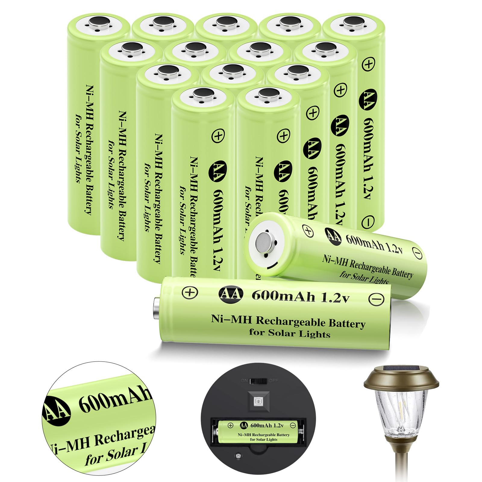 Hr6 Aa 1.2v 1000mah Ni-mh Rechargeable Battery For E-bike - Buy 1.5v Aa - Foto 4