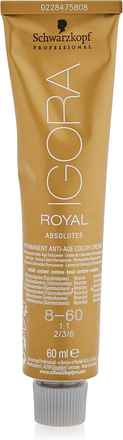 Schwarzkopf IR A 8-60 60ml, No. 8-60 Light Blonde Chocolate Natural