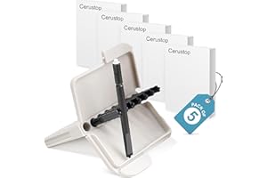 Original Cerustop Hearing Aid Filters Wax Guards (5-Pack, 40 Filters) – Compatible Replacement for Phonak, Widex, Unitron, Resound, Hansaton, Audio Service – Hearing Aid Cleaning Kit & Accessories