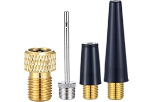 Shappy 4 Pcs Ball Pump Needle Set Needle Inflator Kit for Air Pump Accessories Nozzle Inflator Adapter for Football Basketball Volleyball Swim Ring Balloon Bike