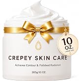 Crepe Skin Body Cream, Body Lotion for Crepey Textured Skin, Large Size | Collagen Body Moisturizer for for Neck, Arms &amp; Legs, Daily Care for Dry, Rough &amp; Crepey Skin, Soft &amp; Smooth-Looking Skin