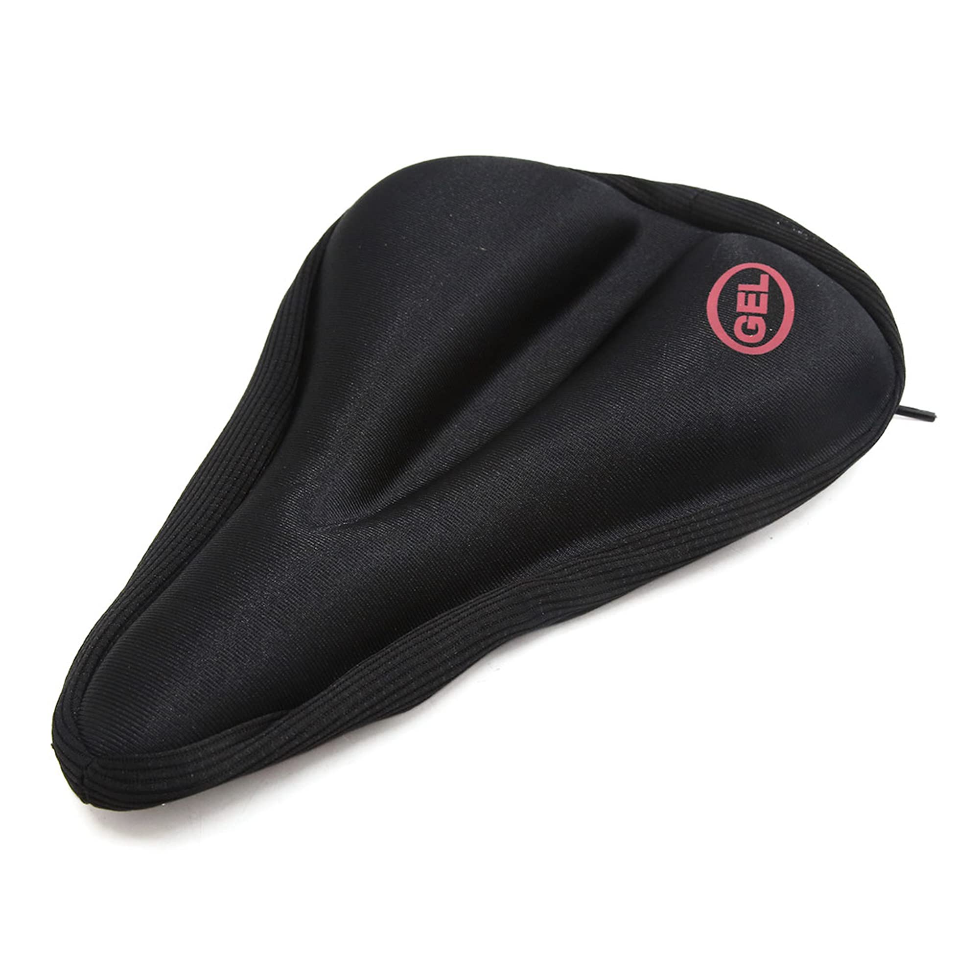 sourcing map Black Anti Slip Soft Gel Seat Saddle Cushion Cover Pad for Bike