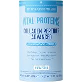 Vital Proteins Collagen Peptides Powder Advanced, Unflavored, 9.33oz | Hyaluronic Acid &amp; Vitamin C, Supports Hair Skin &amp; Nails, Collagen Peptides, 12 Servings
