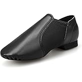 Stelle Jazz Shoes for Girls and Boys PU Leather Slip-On Jazz Dance Shoes
