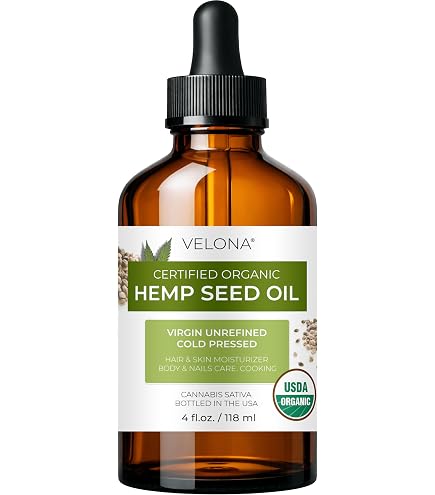 Mayan's Secret 4 Oz USDA Certified Organic Hemp Seed Oil – Raw, Unrefined, Cold Pressed