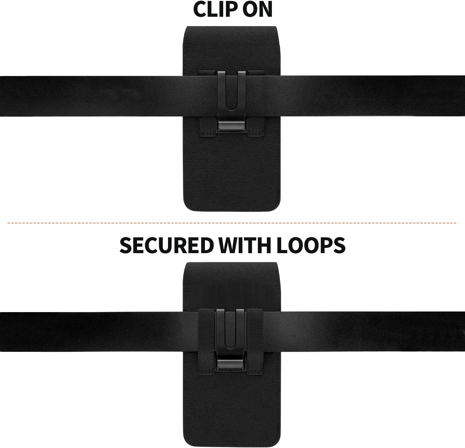 BECPLT Phone Holster for iPhone17 16 15 14 Pro Max, 16 15 14 13 Plus, Xs Max, 6 7 Plus, Samsung Galaxy Note 8 9, Note 10 Plus - Image 4