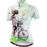 Women's Cycling Jersey Bike Shirts Short Sleeve Ladies Bicycle Clothing MTB Cycle Jacket