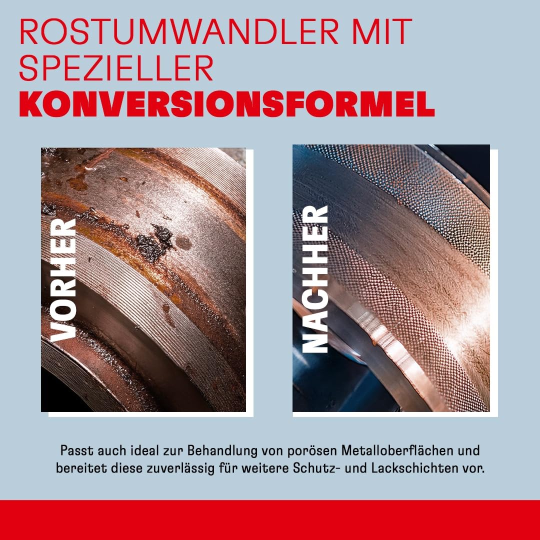 TEROSON VR 625 Rostumwandler Spray 400 ml | Rostumwandler & Rostschutz mit Grundierung | Rostentferner für Auto, Metall & Werkstatt | Schnelltrocknend & haftstark 6
