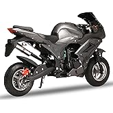 feneihe 50cc 4-Stroke Pocket Rocket Motorcycle, 1.8L Gas Tank Kids Dirt Bike,Dirt Bikes for Kids 8-14, Gas Pocket Motorbike w