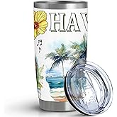 Pininerr State Travel Mug for State Lover,20oz Double Wall Tumbler Vacuum Insulated Stainless Steel Coffee Cups (Hawaii)