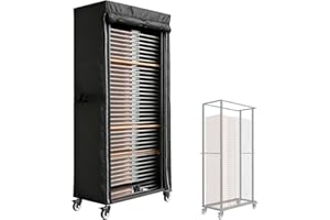 Aidetech Folding Chair Rack Cover for VEVOR Folding Chair Rack, Waterproof Chair Cart Cover, Dust Proof Chairs Storage Dolly 