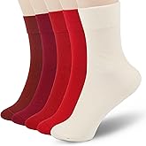 FGZ Women Thin Cotton Socks Soft Cozy Socks Cute Ankle Crew Socks 5 Pairs