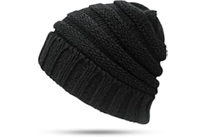 JYxingchi Cable Knit Beanie Women Winter Warm Soft Thick Hats Trendy Chunky Skully Beanies
