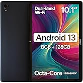 Fusion5 10.1" Android Tablet with Octa-core Processor - Android 13, 8GB RAM 128GB Storage, Full HD, 10 Inch, Touchscreen, Dua