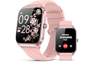 Smart Watch for Women Men - Answer/Make Call, Fitness Tracker Smartwatch for Android iPhone Compatible, Sleep Female Cycle, 1
