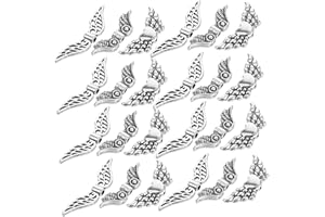 HOODANCOS 60pcs Small Angel Wings Charms Vintage Fairy Wing Beads for DIY Jewelry Making Unique Design Spacer
