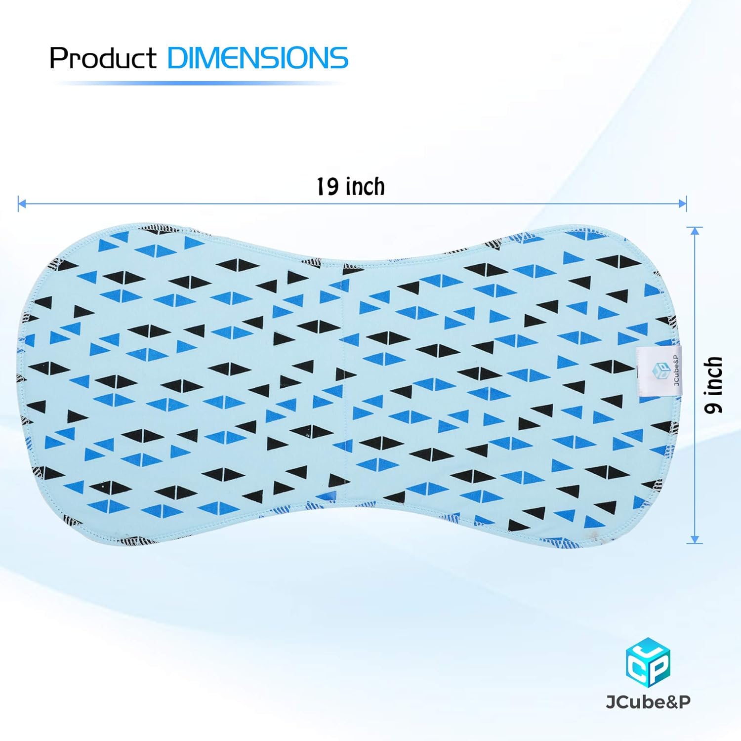 JCUBE&P Burp Cloths Boy - Organic Cotton & Fleece Burp Clothes - Soft & Absorbent Curvy Burp Rags - 5-Pack Baby Shower Gift Set Burp Towels - Newborns & Infants Boy Burpy Cloths (Hope): Baby