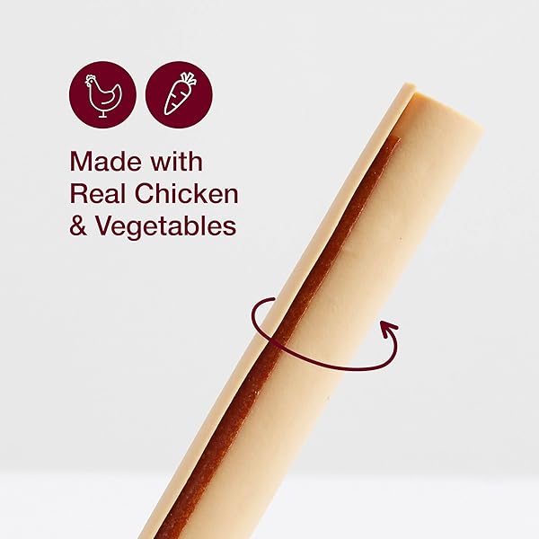 SMARTBONES SMARTSTICKS, TREAT YOUR DOG TO A RAWHIDE-FREE CHEW MADE WITH REAL CHICKEN AND VEGETABLES, 10 STICKS